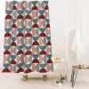 Color Poems Geometric Shapes Shower Curtain Cream - Deny Designs