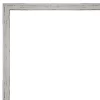 Amanti Art Shiplap White Narrow Petite Bevel Wood Bathroom Wall Mirror 25 X 19 In.