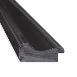 42" X 31" Non-Beveled Corded Bathroom Wall Mirror Black - Amanti Art