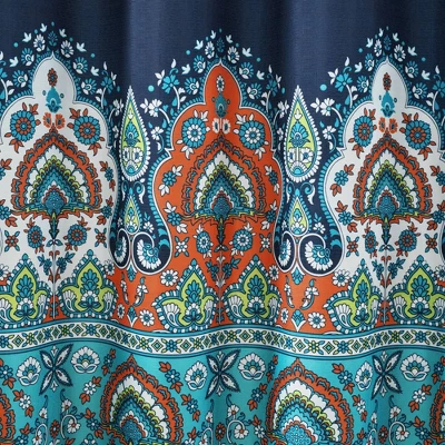 14pc Bohemian Meadow Shower Curtain With Peva Lining And Rings Set - Lush Décor - Image 3