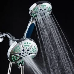 6" 48 Setting High Pressure Ultra Luxury Three-Way Shower Head Combo Chrome - Hotelspa Notilus