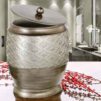 Creative Scents Silver Dublin Waste Basket