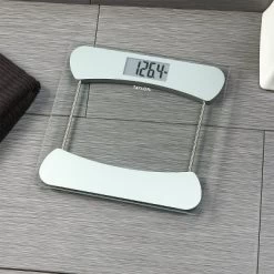 Digital Glass Scale With Stainless Steel Accents Clear - Taylor