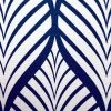 Deco Leaf Shower Curtain Navy/White - Moda At Home