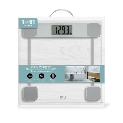 Clear Glass Weight Scale Silver - Thinner - Image 2