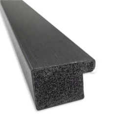 38" X 26" Non-Beveled Grace Narrow Bathroom Wall Mirror Brushed Metallic Black - Amanti Art