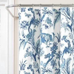 Dolores Shower Curtain Blue - Lush Décor