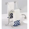 MDesign Fingertip Towel Holder For Bath Vanity Countertops - Satin