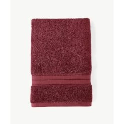 2pc Liam Bleach Friendly Hand Towel Set Cranberry - Blue Loom