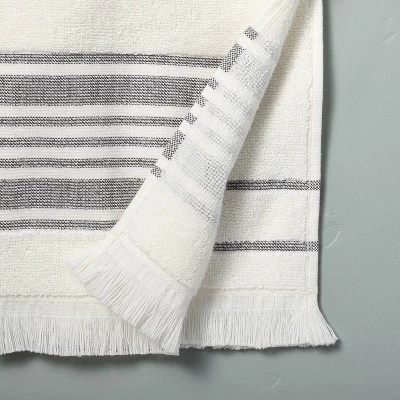 Multistripe Bath Towels Cream/Gray - Hearth & Hand™ With Magnolia - Image 3