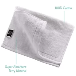Creative Scents Fingertip Terry Towels Set Of 4 - White
