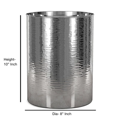 Metropolitan Metal Bathroom Wastebasket - Nu Steel
