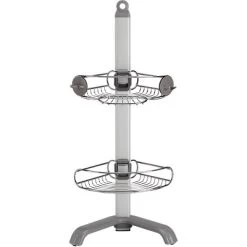 Simplehuman Corner Shower Caddy Stainless Steel/Anodized Aluminum Silver