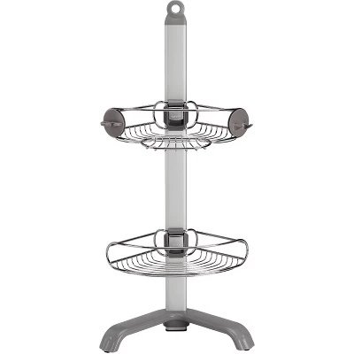Simplehuman Corner Shower Caddy Stainless Steel/Anodized Aluminum Silver