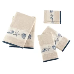 6pc Bath Towel Set Blue
