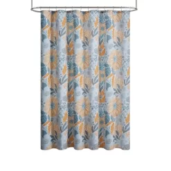 Sunflower Shower Curtain And Hook Set Yellow - Jade + Oake