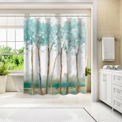 Americanflat 71" X 74" Shower Curtain Style 1 By PI Creative Art - Available In Variety Of Styles