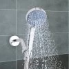 5 Spray Pattern High Pressure Wall Mount Handheld Shower Head With Stainless Hose Silver - J&V TEXTILES