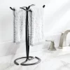 MDesign Fingertip Towel Holder For Bath Vanity Countertop