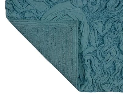 Bell Flower Collection Cotton Floral Pattern Tufted Bath Rug Set Pack Of 4 - Home Weavers - Image 3