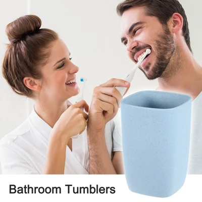 Unique Bargains Bathroom Toothbrush Tumblers PP Cup For Bathroom Kitchen 4.09''x2.76'' 1Pc