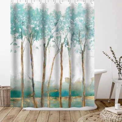 Americanflat 71" X 74" Shower Curtain Style 1 By PI Creative Art - Available In Variety Of Styles - Image 2