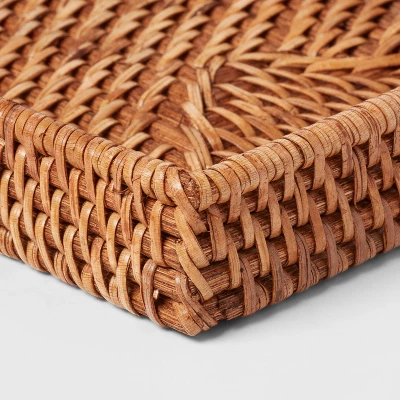 Rattan Tray Light Brown - Threshold™ - Image 3
