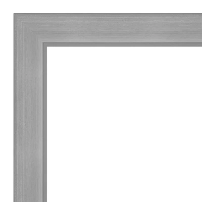 32" X 26" Non-Beveled Vista Brushed Nickel Bathroom Wall Mirror - Amanti Art - Image 2