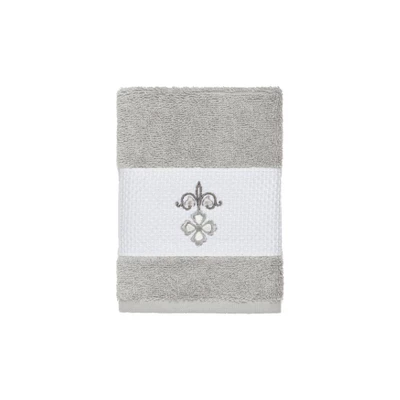 Quinn Embellished Bath Towel Set Light Gray - Linum Home Textiles - Image 3