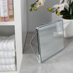 Geometric Vanity Mirror Chrome - Home Details