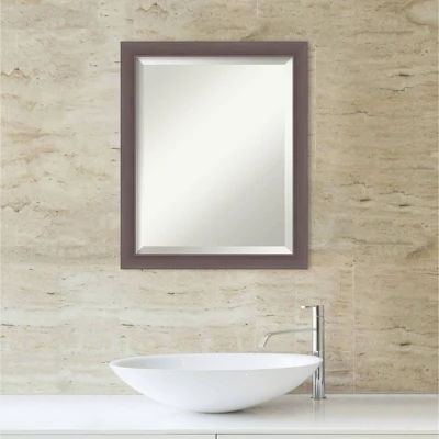 Urban Framed Bathroom Vanity Wall Mirror Pewter - Amanti Art - Image 5