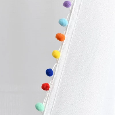 72"x72" Kids' Pom Pom Shower Curtain - Lush Décor - Image 5