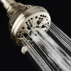 Six Setting High Pressure Luxury Spiral Shower Head With On/Off And Pause Mode - AquaDance