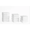 12pc Hotel Collection Washcloth Set White - Makroteks