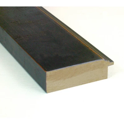 Amanti Art Milano Bronze Beveled Wood Bathroom Wall Mirror - Image 2