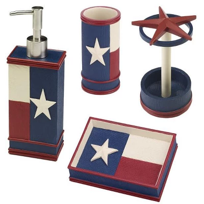Avanti Texas Star 4 Pc Bath Accessory Set
