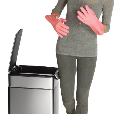 Simplehuman 40L Slim Touch Bar Trash Can Brushed Stainless Steel - Image 5