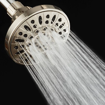 Six Setting High Pressure Luxury Slimline Shower Head With On/Off And Pause Mode - AquaDance - Image 5