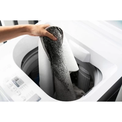 5pc Traditional Nylon Washable Bathroom Rug Set Gray - Garland Rug - Image 2