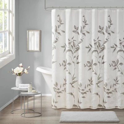 Rosalie Burnout Printed Shower Curtain - Image 7