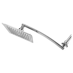 Mega Size Square Rainfall Shower With Arm - Chrome - Razor