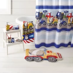 Trains And Trucks Bath Rug - Dream Factory
