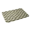 Warped Checkerboard Memory Foam Bath Mat - Deny Designs