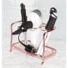 MDesign Bath Countertop Hair Care Styling Tool Organizer Holder