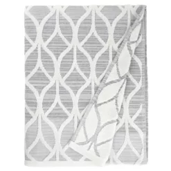 Alev Jacquard Bath/Hand Towel Set Gray - Linum Home Textiles