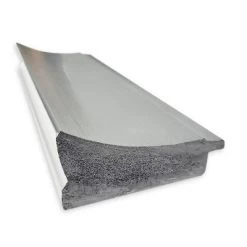 42" X 31" Non-Beveled Flair Bathroom Wall Mirror Polished Nickel - Amanti Art