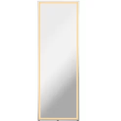Soraya 65" X 22" Full-length Frameless Anti-Fog Plug-in/Hardwire Aluminum Front-lit Tri-color LED Freestand/Hang Mirror W/ Touch Control - JONATHAN Y