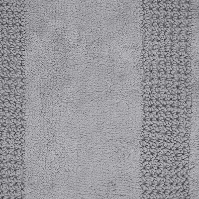 Extremely Absorbent Cotton Bath Rug 24" X 40" Silver By Perthshire Platinum Collection - Image 2