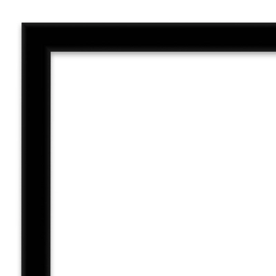 20" X 26" Non-Beveled Bathroom Wall Mirror Jet Black - Amanti Art - Image 2