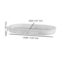 Marble Patterned Amenity Tray - Nu Steel